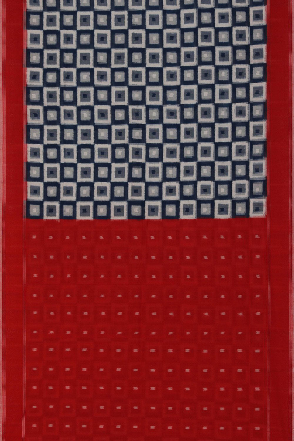 Image of Pochampally Ikat Blue Saree